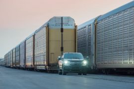 Ford uses F-150 Electric prototype to tow over 1 million pounds of freight